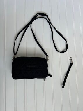 Vera Bradley Black Quilted Crossbody Bag